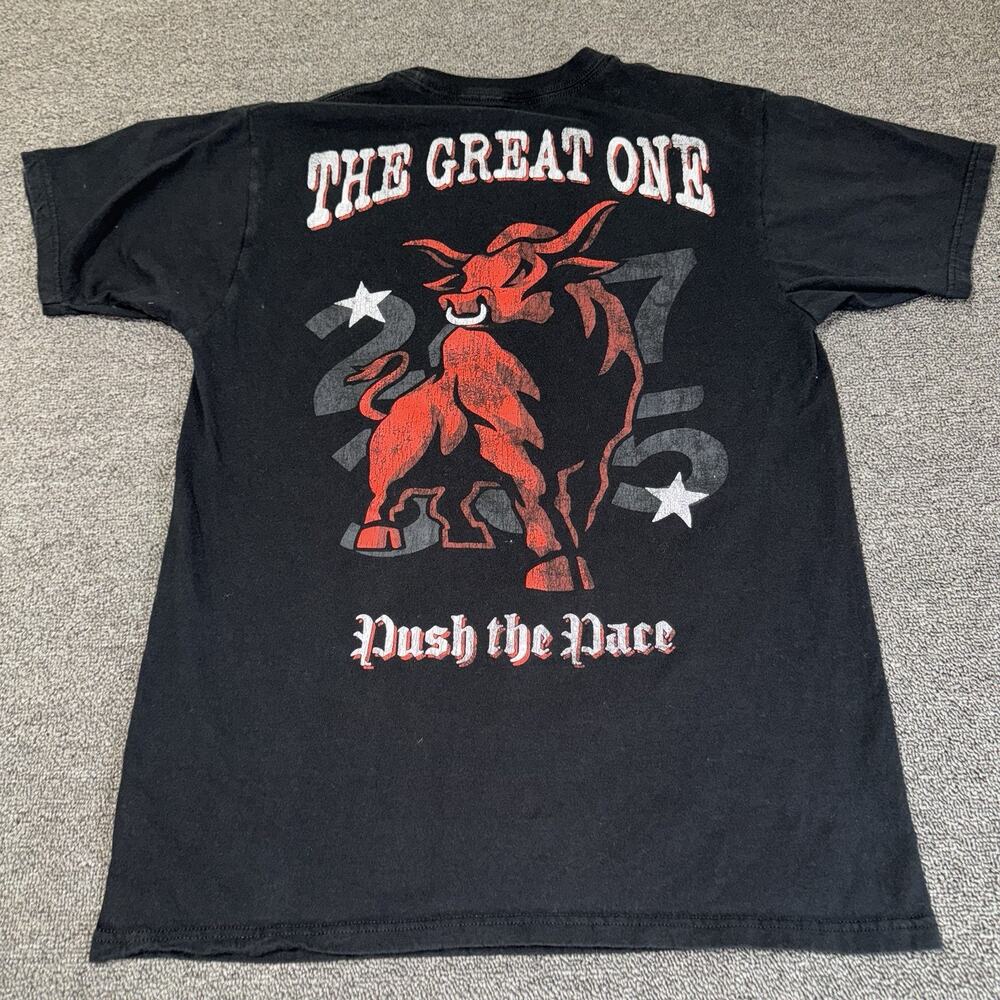 WWE‎ The Rock Shirt Mens Medium Black Pro Wrestling WWF Champion Tour Casual - Picture 3 of 7